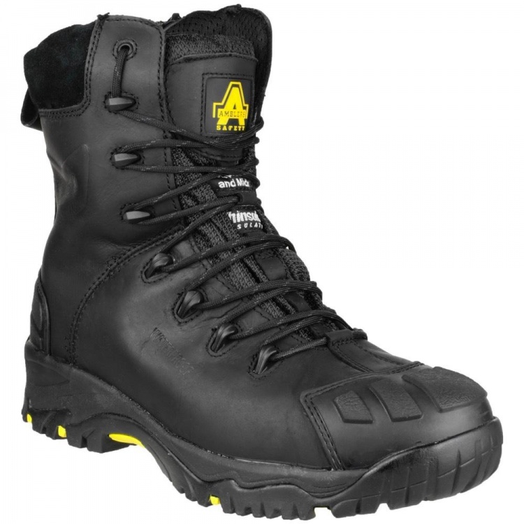Amblers Safety FS999 Metal Zip S3 WR CI HRO SRC Safety Boots BK
